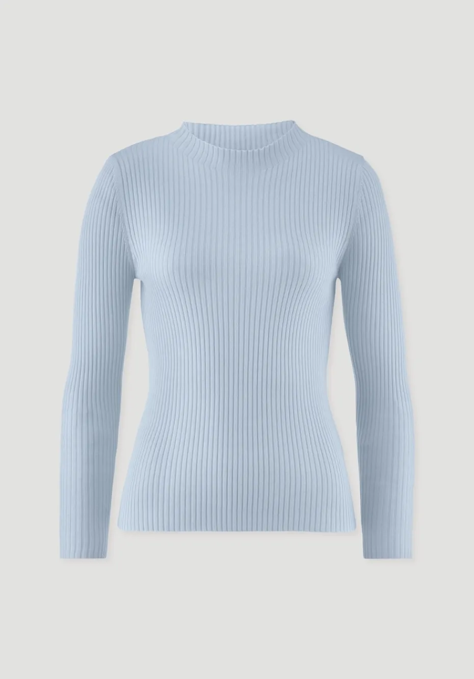 hessnatur Strick Pullover Fitted aus TENCEL™ Lyocell mit Bio-Baumwolle von perlblau