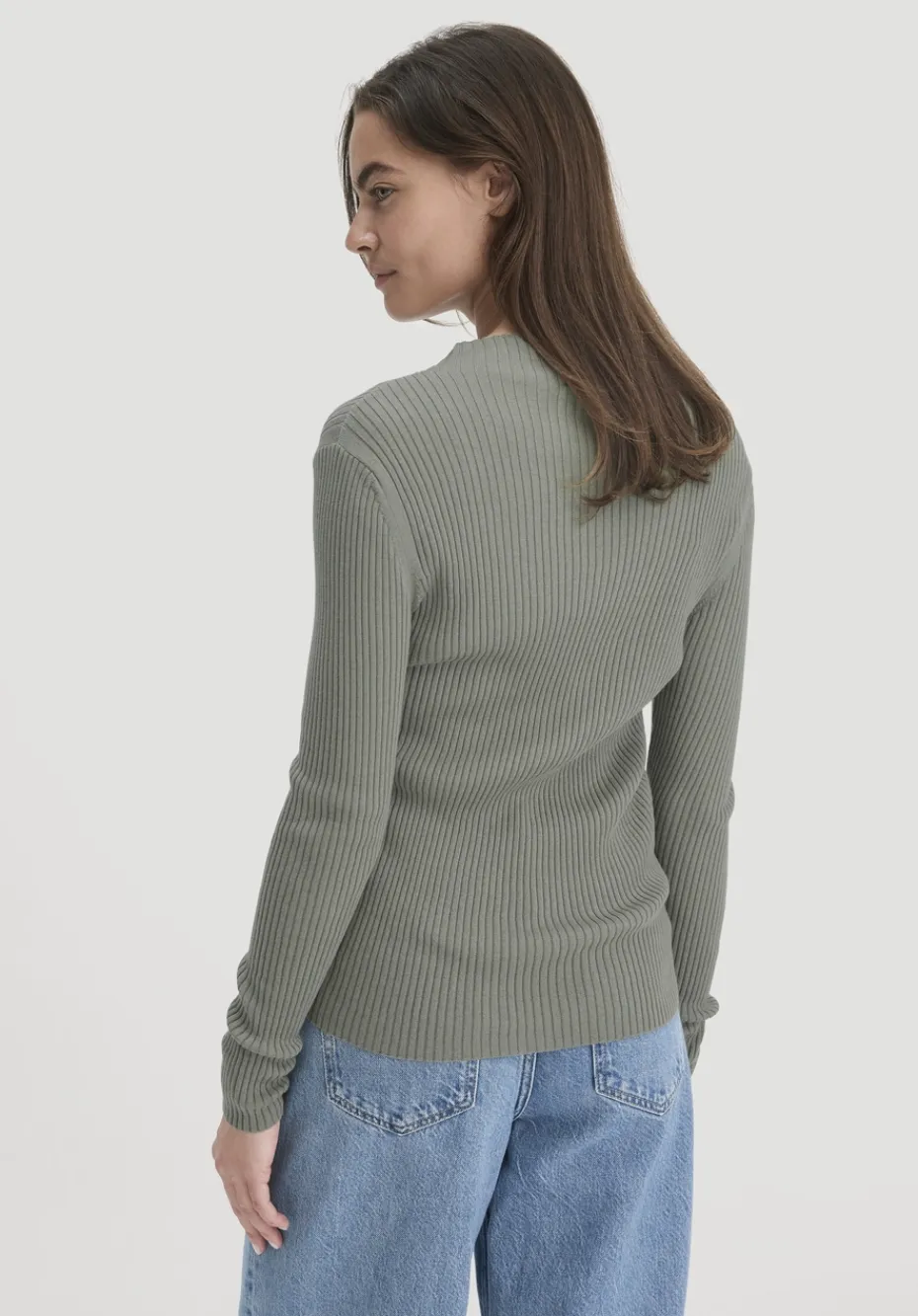 hessnatur Strick Pullover Fitted aus TENCEL™ Lyocell mit Bio-Baumwolle von steppengras Clearance