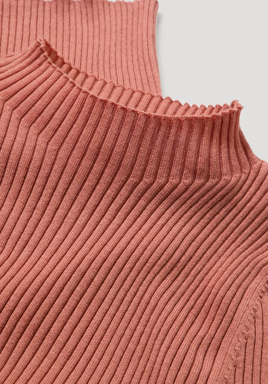 hessnatur Strick Pullover Fitted aus TENCEL™ Lyocell mit Bio-Baumwolle von pfirsichrot Best