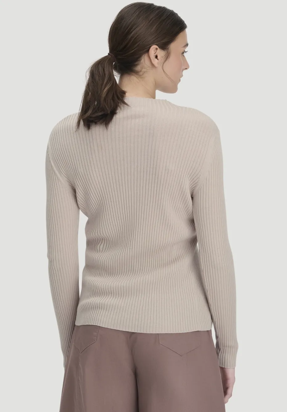 hessnatur Strick Pullover Fitted aus TENCEL™ Lyocell mit Bio-Baumwolle von düne New