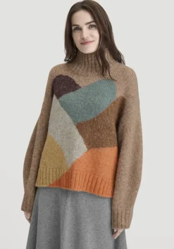 hessnatur Strick Pullover Oversize aus Alpaka mit Bio-Baumwolle von naturcamel Clearance