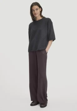 hessnatur Strick Pullover Oversize aus Bio-Merinowolle mit Bio-Baumwolle von anthrazit New