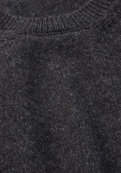 hessnatur Strick Pullover Oversize aus Bio-Merinowolle mit Bio-Baumwolle von anthrazit New