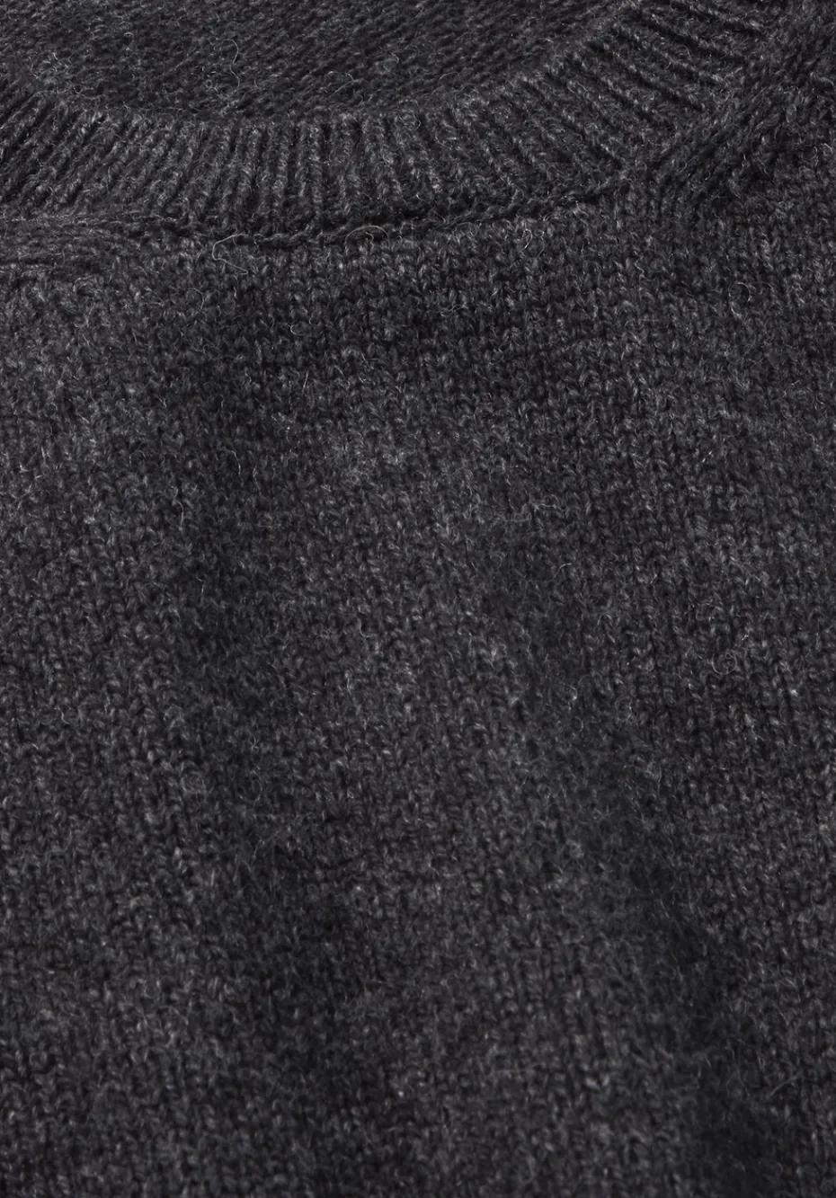 hessnatur Strick Pullover Oversize aus Bio-Merinowolle mit Bio-Baumwolle von anthrazit New