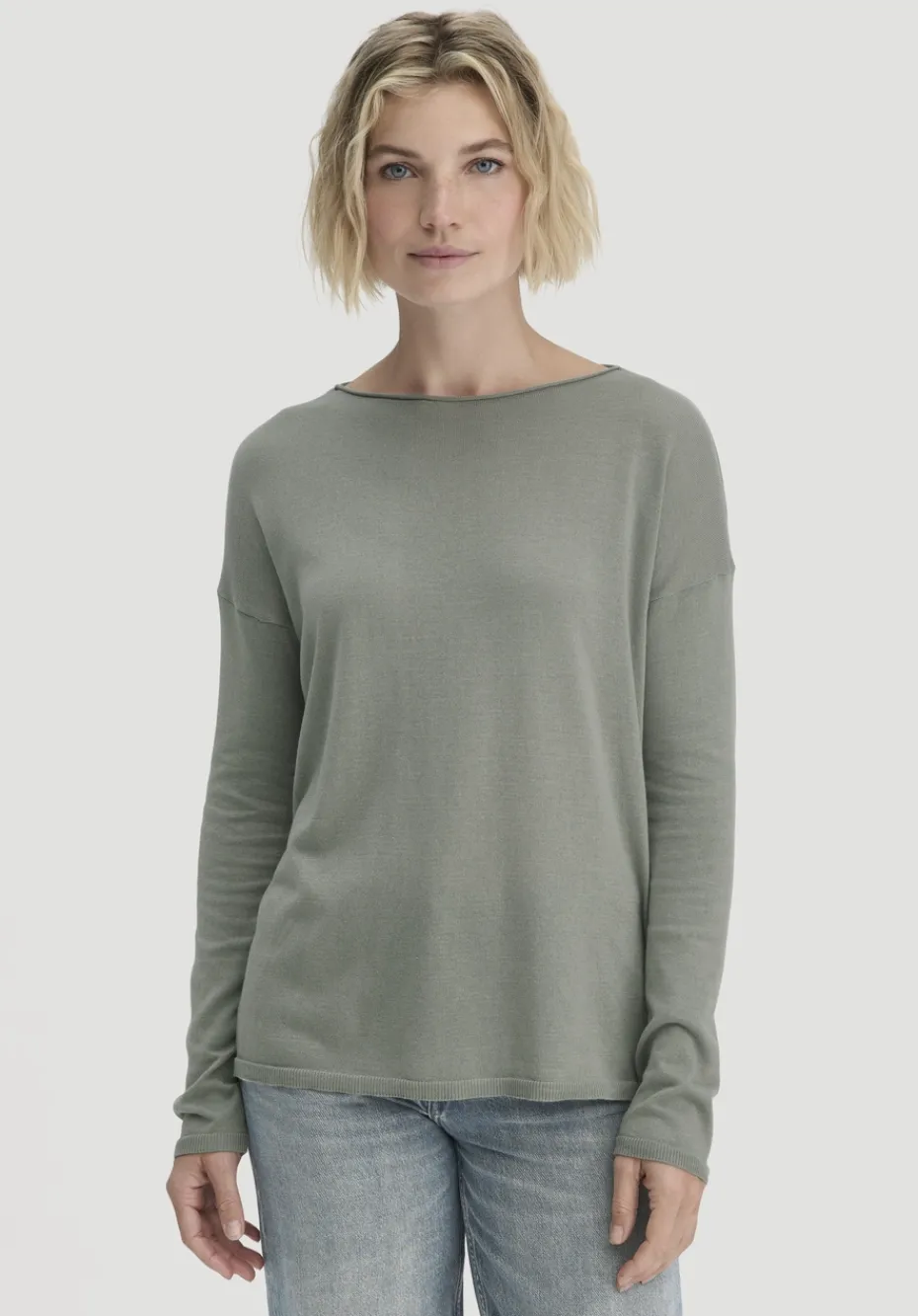 hessnatur Strick Pullover Oversize aus TENCEL™ Lyocell mit Bio-Baumwolle von steppengras Sale