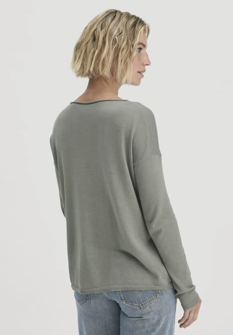 hessnatur Strick Pullover Oversize aus TENCEL™ Lyocell mit Bio-Baumwolle von steppengras Sale