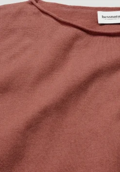 hessnatur Strick Pullover Oversize aus TENCEL™ Lyocell mit Bio-Baumwolle von pfirsichrot Online