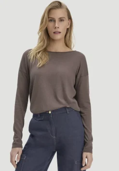 hessnatur Strick Pullover Oversize aus TENCEL™ Lyocell mit Bio-Baumwolle von mocca Best