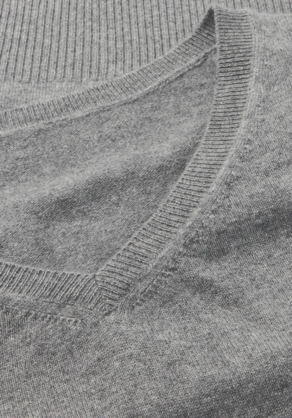 hessnatur Strick Pullover Oversized aus Bio-Merinowolle mit Cashmere von grau Outlet