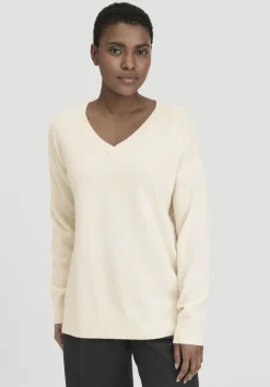 hessnatur Strick Pullover Oversized aus Bio-Merinowolle mit Cashmere von naturweiss Online