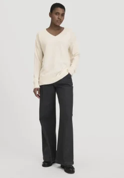 hessnatur Strick Pullover Oversized aus Bio-Merinowolle mit Cashmere von naturweiss Online