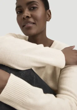 hessnatur Strick Pullover Oversized aus Bio-Merinowolle mit Cashmere von naturweiss Online