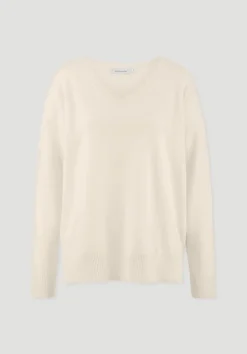 hessnatur Strick Pullover Oversized aus Bio-Merinowolle mit Cashmere von naturweiss Online