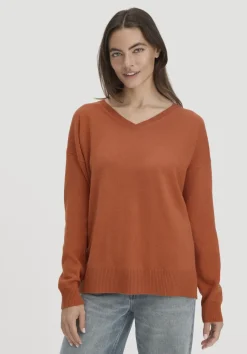 hessnatur Strick Pullover Oversized aus Bio-Merinowolle mit Cashmere von rotorange Discount