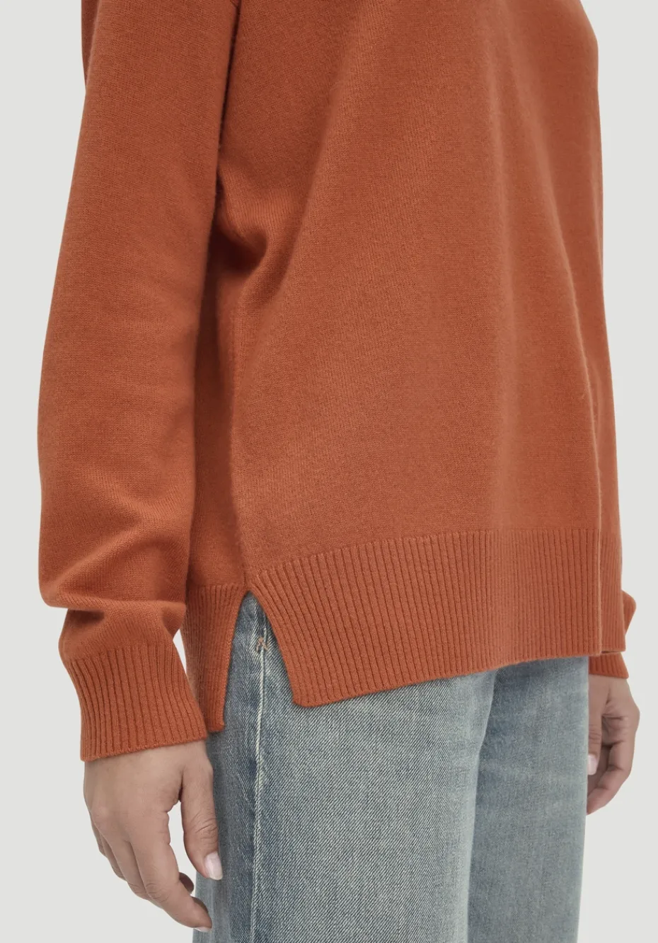 hessnatur Strick Pullover Oversized aus Bio-Merinowolle mit Cashmere von rotorange Discount