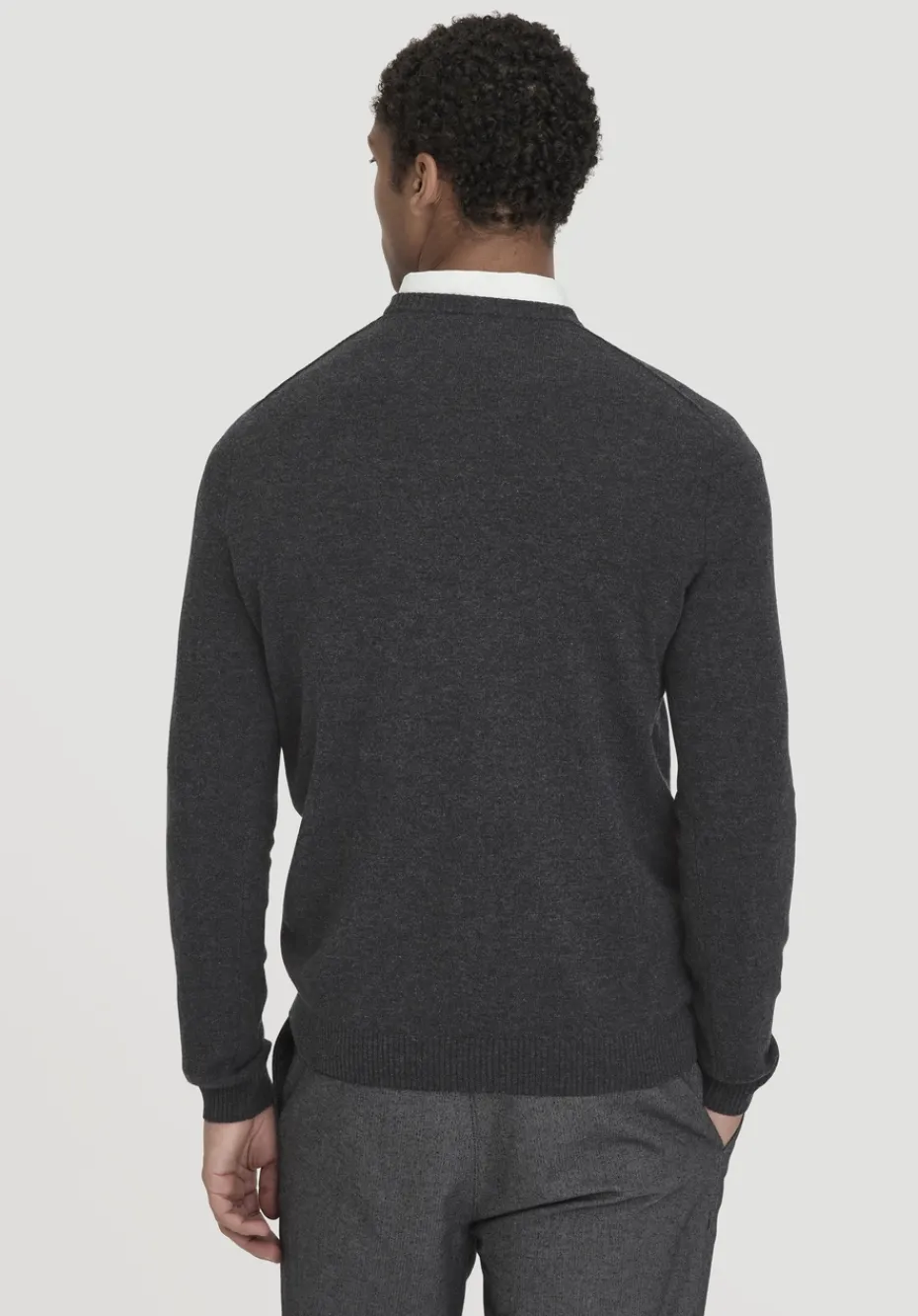 hessnatur Strick Pullover Regular aus Bio-Merinowolle mit Cashmere von anthrazit Clearance