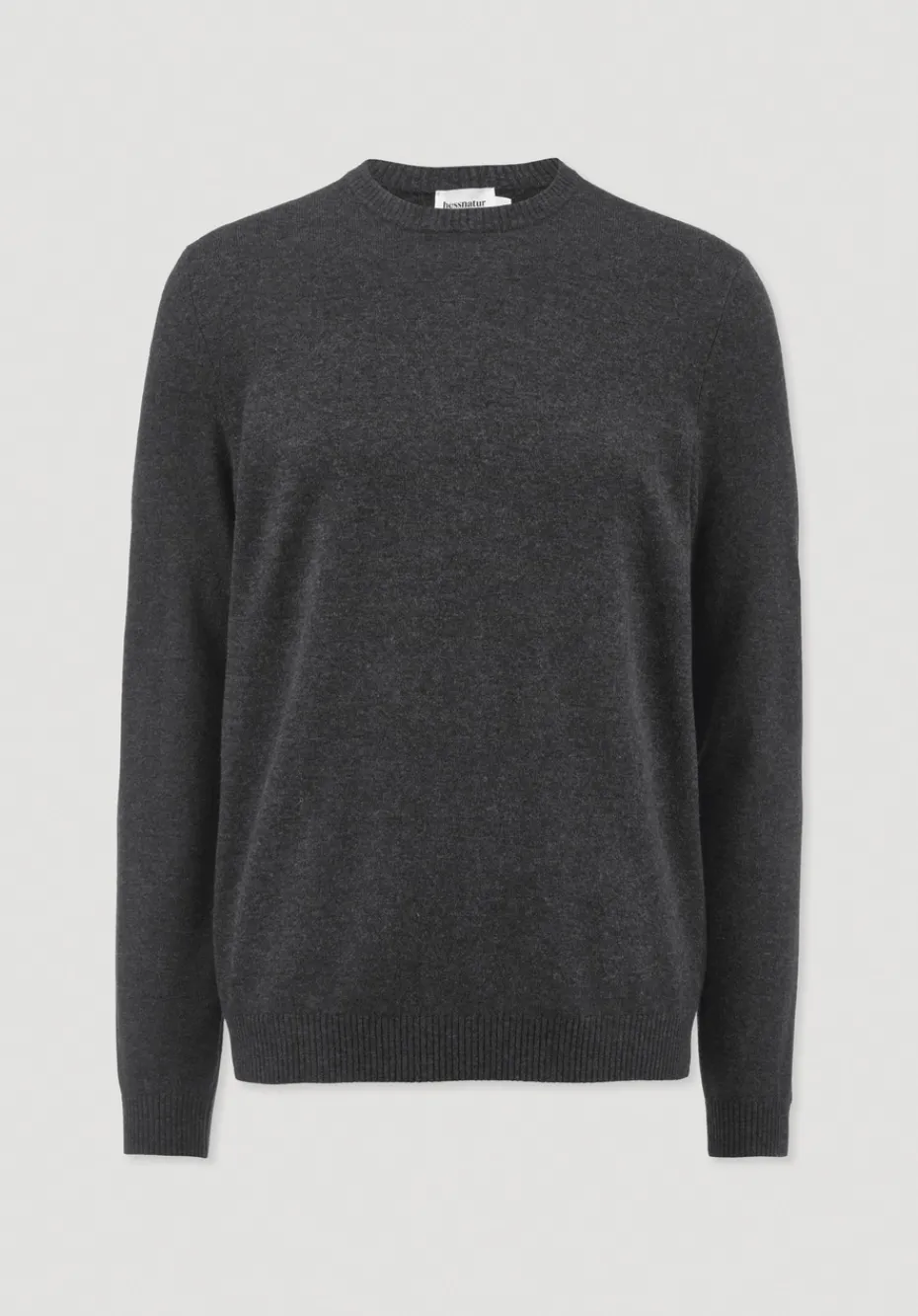 hessnatur Strick Pullover Regular aus Bio-Merinowolle mit Cashmere von anthrazit Clearance