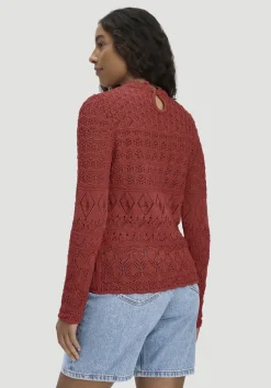 hessnatur Strick Pullover Regular aus reiner Bio-Baumwolle von terrakotta Best