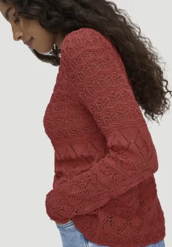 hessnatur Strick Pullover Regular aus reiner Bio-Baumwolle von terrakotta Best