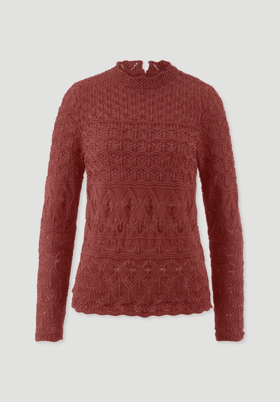 hessnatur Strick Pullover Regular aus reiner Bio-Baumwolle von terrakotta Best