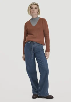 hessnatur Strick Pullover Regular aus reiner Bio-Baumwolle von rost