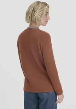 hessnatur Strick Pullover Regular aus reiner Bio-Baumwolle von rost