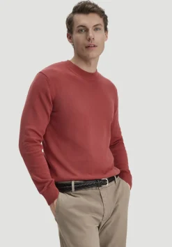 hessnatur Strick Pullover Regular aus reiner Bio-Baumwolle von terrakotta Discount