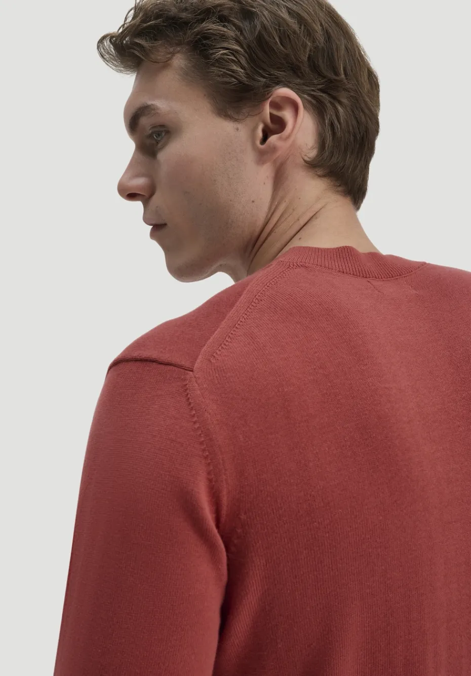 hessnatur Strick Pullover Regular aus reiner Bio-Baumwolle von terrakotta Discount