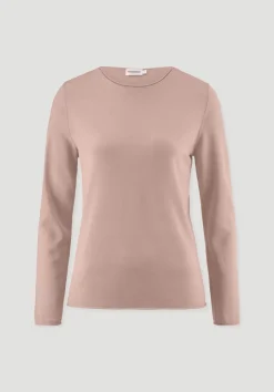 hessnatur Strick Pullover Regular aus reiner Bio-Merinowolle von rosé Hot