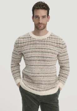 hessnatur Strick Pullover Regular aus Alpaka mit Bio-Baumolle von naturgrau Hot