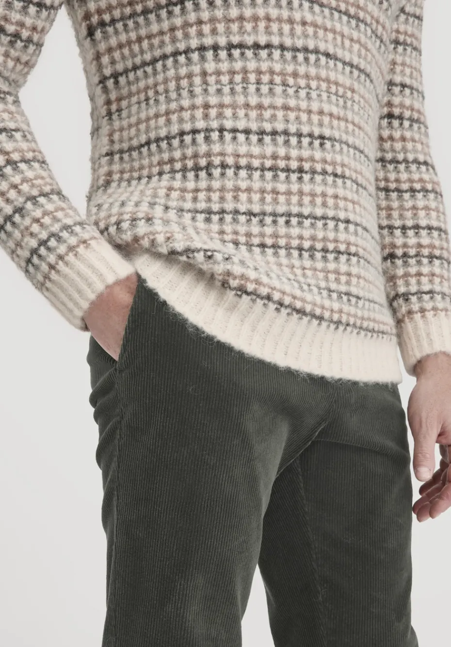 hessnatur Strick Pullover Regular aus Alpaka mit Bio-Baumolle von naturgrau Hot