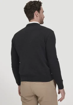 hessnatur Strick Pullover Regular aus reiner Bio-Baumwolle von anthrazit Clearance