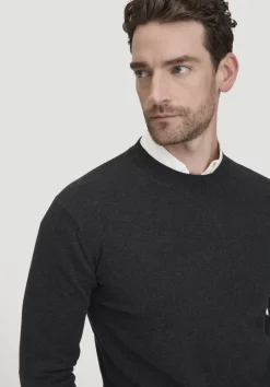 hessnatur Strick Pullover Regular aus reiner Bio-Baumwolle von anthrazit Clearance