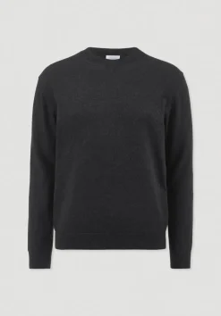 hessnatur Strick Pullover Regular aus reiner Bio-Baumwolle von anthrazit Clearance