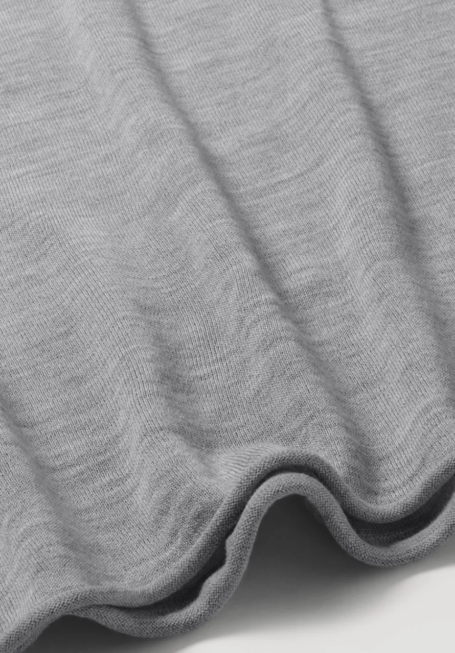 hessnatur Strick Pullover Regular aus reiner Bio-Merinowolle von hellgrau Outlet