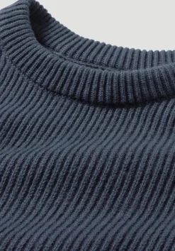 hessnatur Strick Pullover Regular aus Bio-Baumwolle mit Bio-Merinowolle von dunkles petrol New