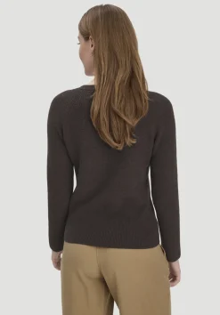 hessnatur Strick Pullover Regular aus reiner Bio-Baumwolle von kakao braun