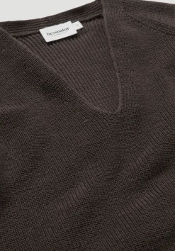hessnatur Strick Pullover Regular aus reiner Bio-Baumwolle von kakao braun