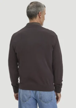 hessnatur Strick Pullover Regular aus reiner Bio-Baumwolle von kaffeebraun Online