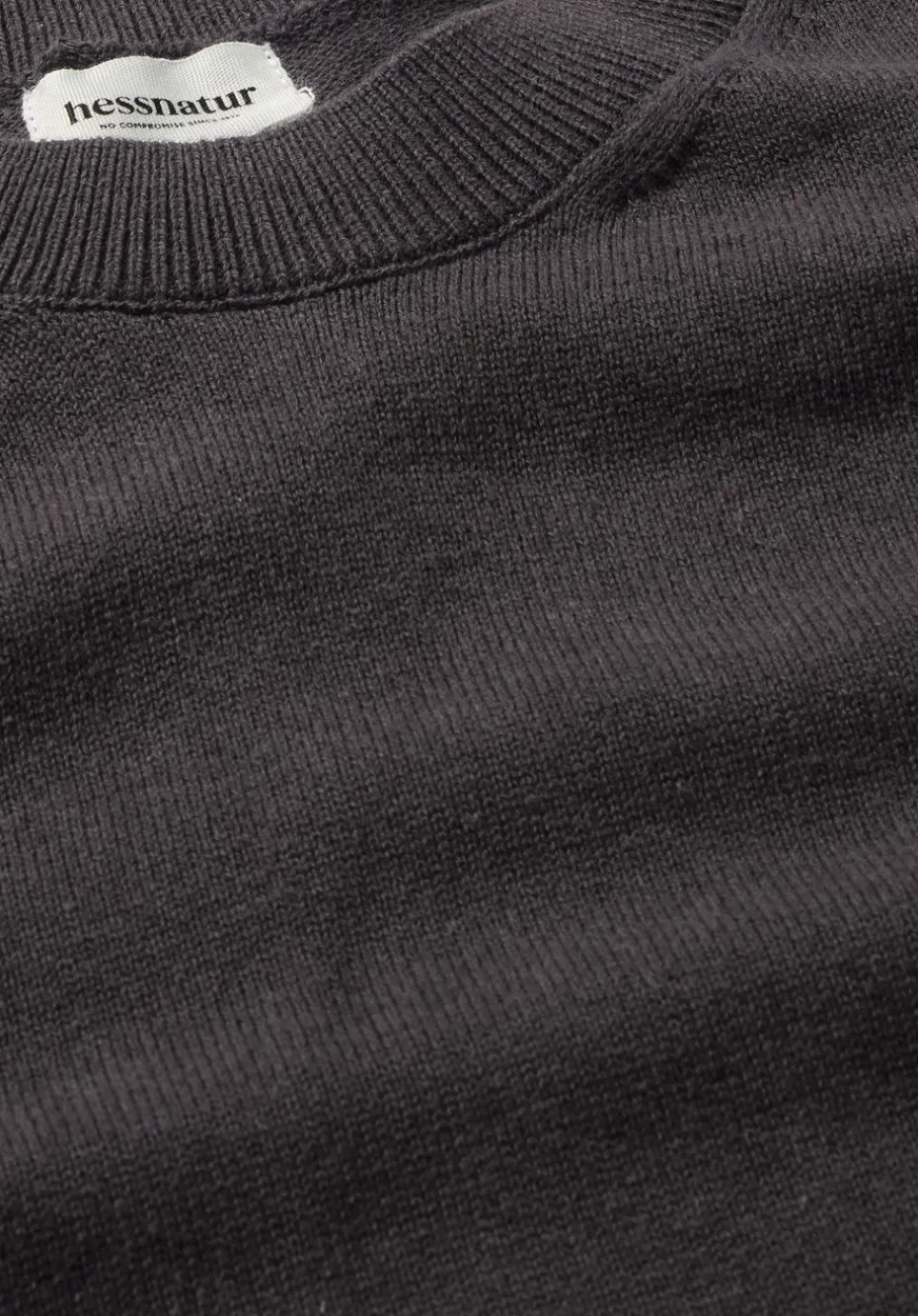 hessnatur Strick Pullover Regular aus reiner Bio-Baumwolle von kaffeebraun Online
