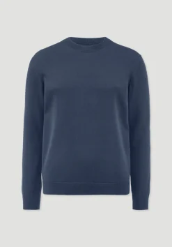 hessnatur Strick Pullover Regular aus reiner Bio-Baumwolle von nachtblau Hot