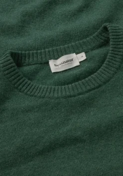 hessnatur Strick Pullover Regular aus Bio-Merinowolle mit Cashmere von tannengrün