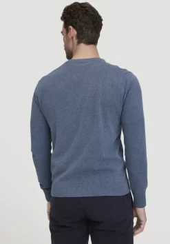 hessnatur Strick Pullover Regular aus reiner Bio-Baumwolle von helles jeansblau Best