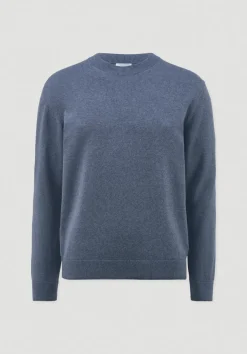 hessnatur Strick Pullover Regular aus reiner Bio-Baumwolle von helles jeansblau Best