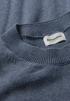 hessnatur Strick Pullover Regular aus reiner Bio-Baumwolle von helles jeansblau Best