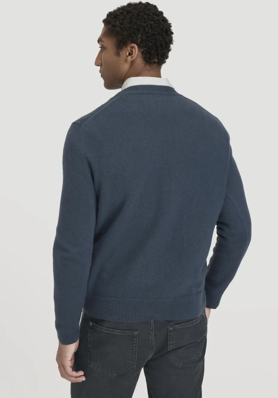 hessnatur Strick Pullover Regular aus Bio-Merinowolle mit Bio-Baumwolle von dunkles petrol Clearance