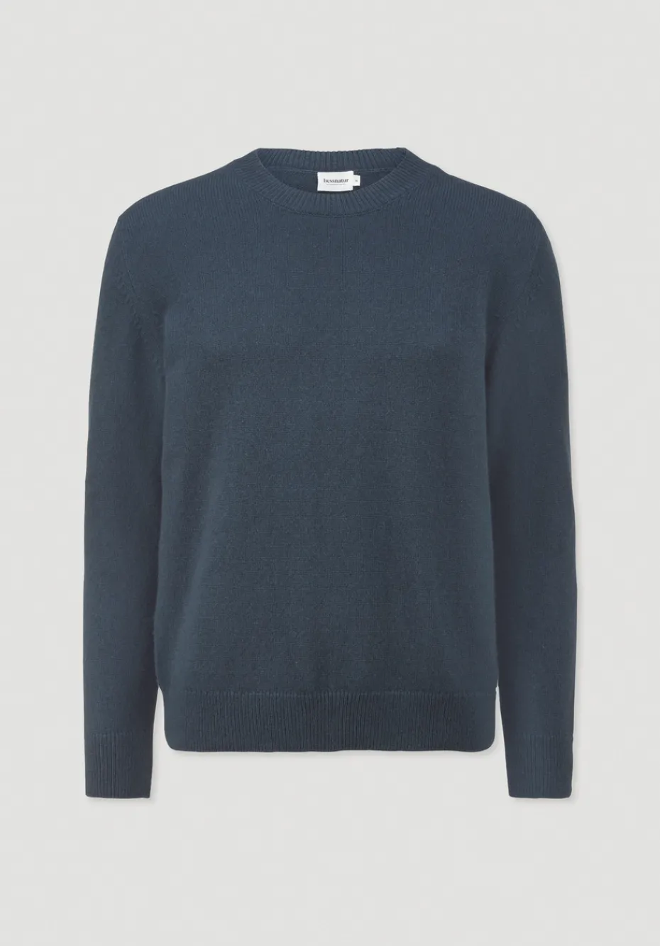 hessnatur Strick Pullover Regular aus Bio-Merinowolle mit Bio-Baumwolle von dunkles petrol Clearance