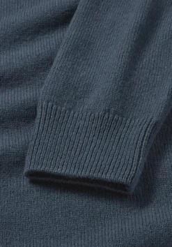 hessnatur Strick Pullover Regular aus Bio-Merinowolle mit Bio-Baumwolle von dunkles petrol Clearance