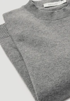 hessnatur Strick Pullover Regular aus Bio-Merinowolle mit Cashmere von grau Best
