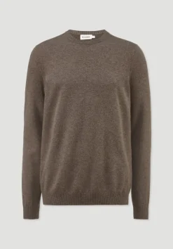 hessnatur Strick Pullover Regular aus Bio-Merinowolle mit Cashmere von sand New